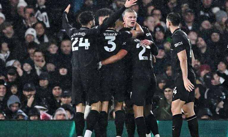 في مباراة مجنونة: جفارديول ينقذ السيتي من فخ فولام وهالاند يسطر تاريخًا جديدًا!