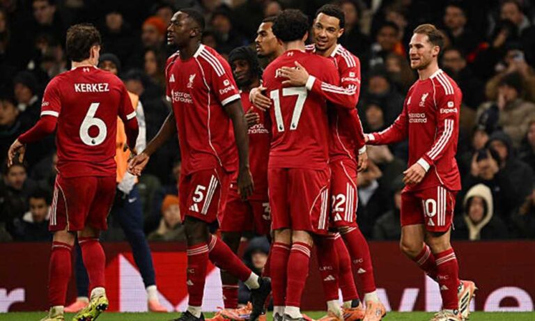 ليفربول يواصل التألق ويهزم توتنهام في مباراة مثيرة شهدت بطاقات حمراء وأهدافًا حاسمة
